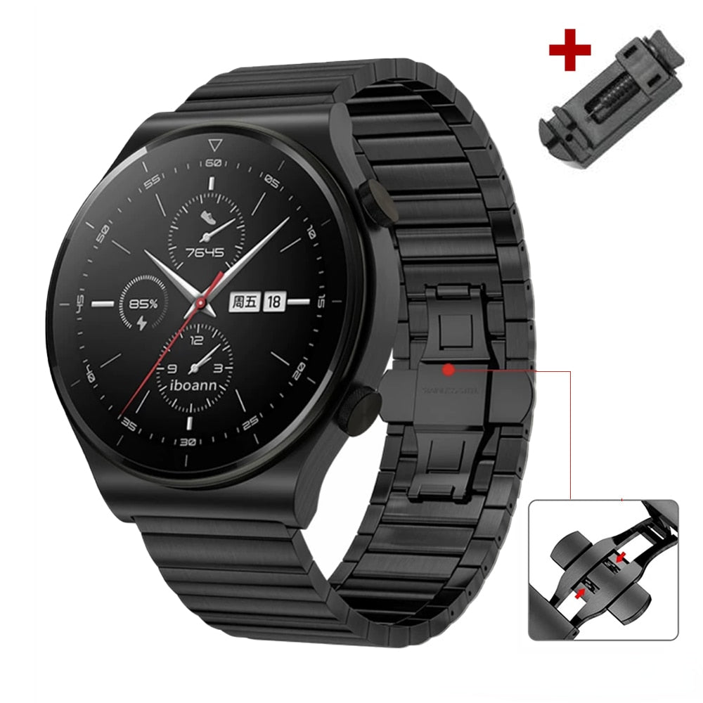 Luxury Stainless Steel Band for Samsung Galaxy Watch 5pro 40/44mm Watch 4 42/46mm for Huawei GT2 3 pro Strap for Seiko Bracelet