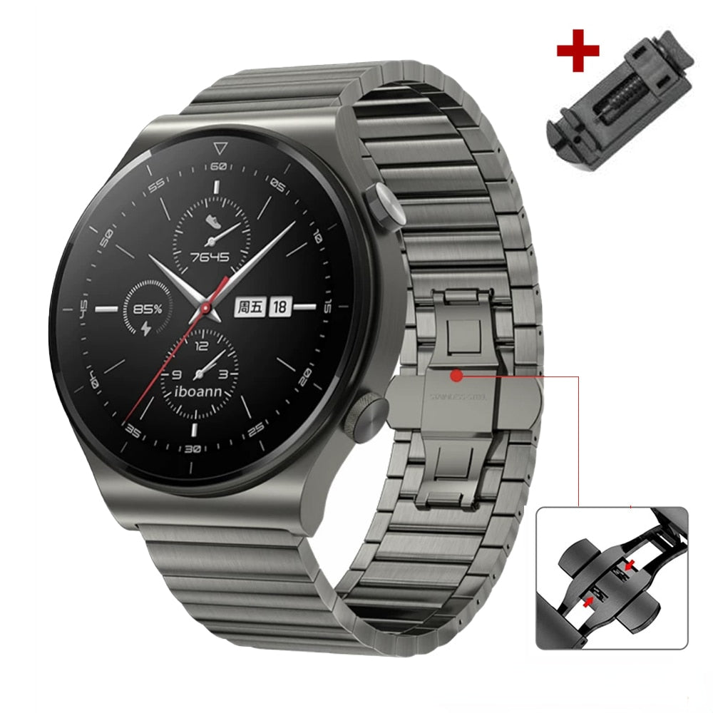 Luxury Stainless Steel Band for Samsung Galaxy Watch 5pro 40/44mm Watch 4 42/46mm for Huawei GT2 3 pro Strap for Seiko Bracelet