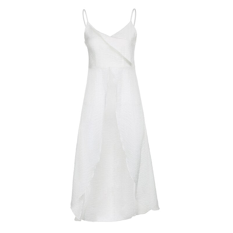 Korean Fashion Solid Split Crop Tops Women Grunge Sexy Sleeveless Corset Tank Top V Neck Streetwear Gothic Dark Vest