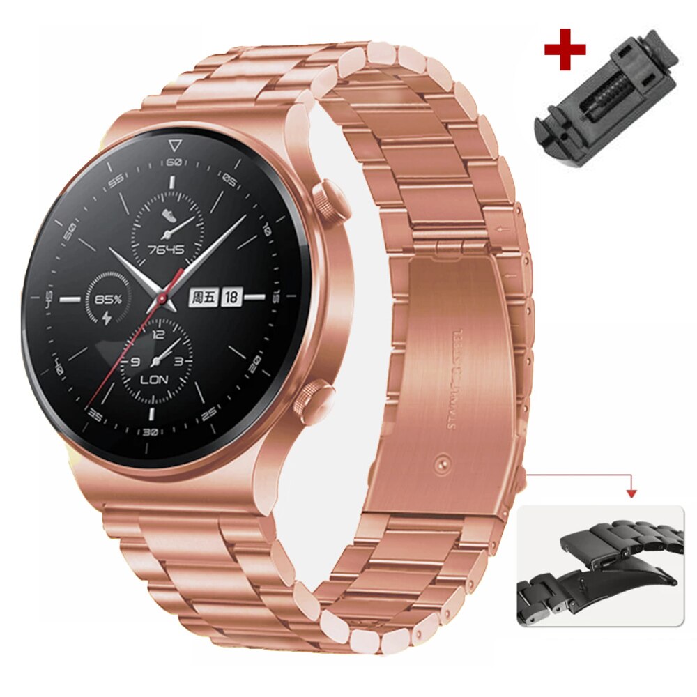 Luxury Stainless Steel Band for Samsung Galaxy Watch 5pro 40/44mm Watch 4 42/46mm for Huawei GT2 3 pro Strap for Seiko Bracelet