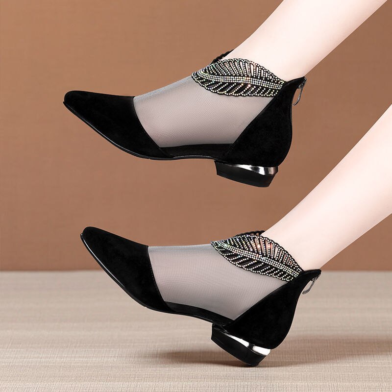 Summer New Mesh Peep Toe Sandals Sexy Hollow Out Single Shoes Lace Pumps Woman High Heel Fashion Autumn Footwear Platform Ladies Stylish Summer Mesh Peep Toe Sandals | Hollow Out Lace Pumps