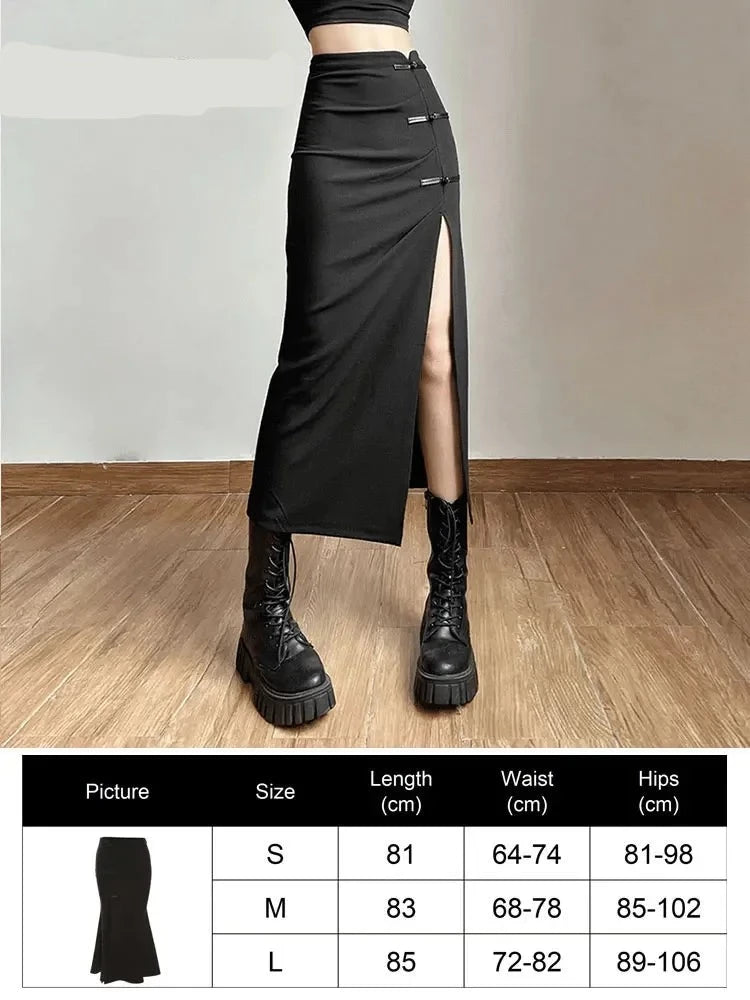 Gothic Mini Skirts Black High Waist Women Skirt 2023 New Y2k Style Harajuku Punk Goth Dark Grunge Streetwear Female Clothes