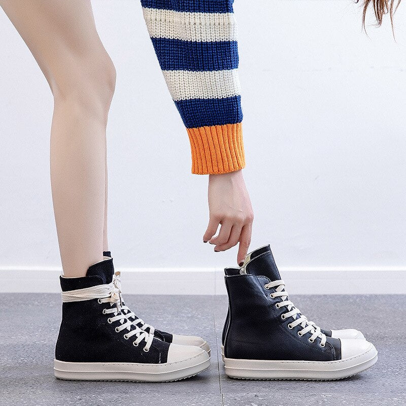New Original Leather Sneakers Women's and Men's Streetwear Shoes, Casual converse chuck taylor all star Boots for Men women