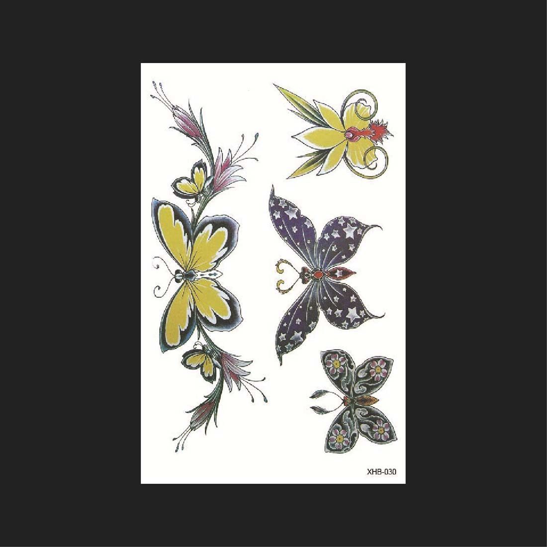 3D Water Transfer Sticker Body Tattoo Sticker Waterproof Temporary Decal Leg Body Art Tattoo Flower Removable Cover Scar