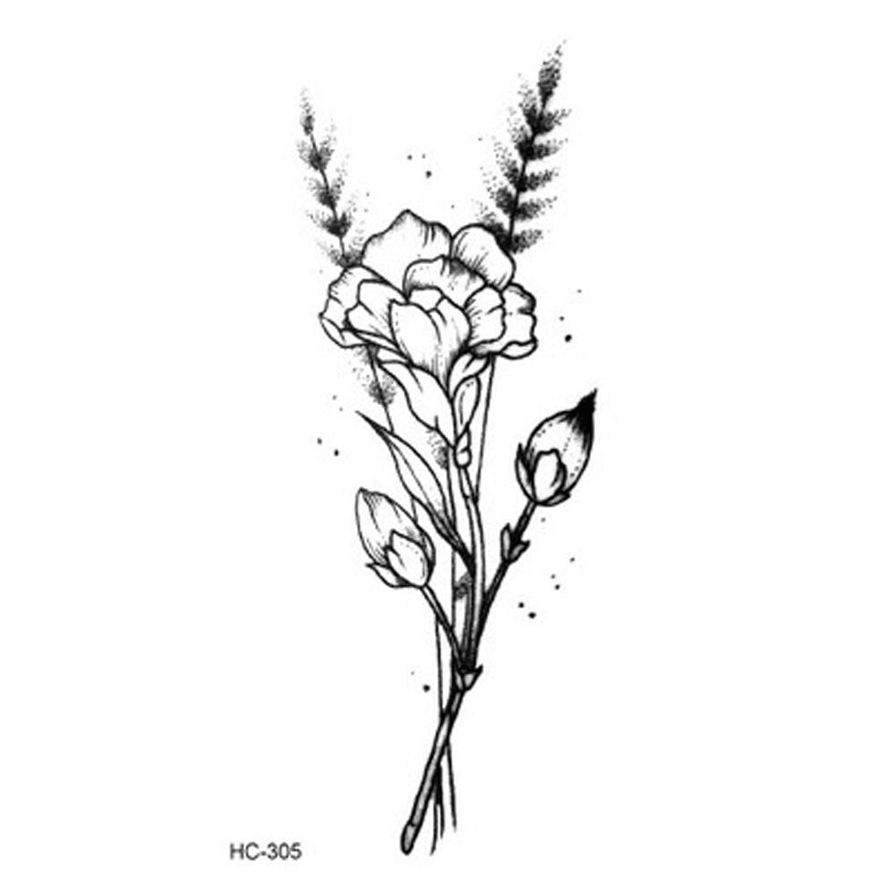 3D Water Transfer Sticker Body Tattoo Sticker Waterproof Temporary Decal Leg Body Art Tattoo Flower Removable Cover Scar