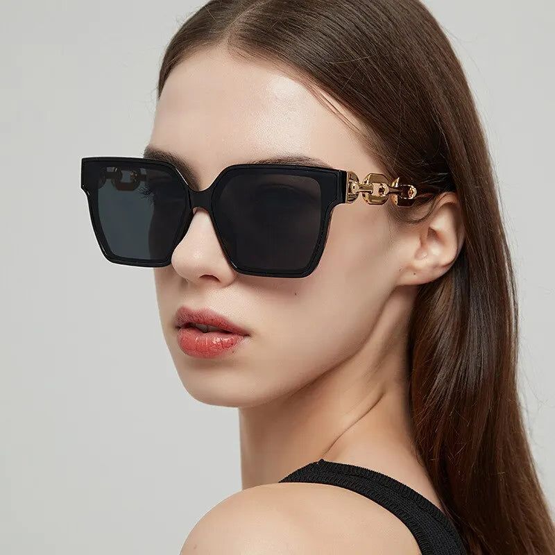 2024 New Women Rectangle Vintage Sunglasses Brand Designer Retro Points Sun Glasses Female Lady Eyeglass Cat Eye Driver Goggles