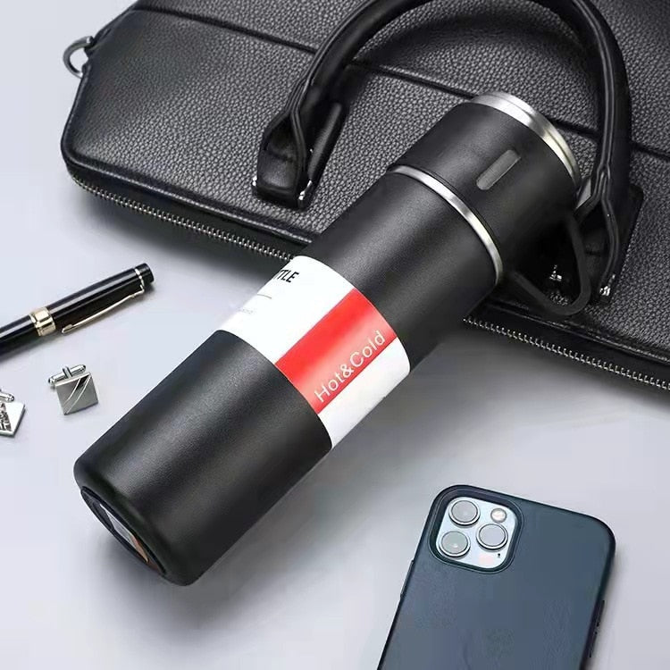3 In 1 set of Thermos Mug Leak_Proof Travel Thermo Cup for Tea Water Coffee 500ML Gift Set