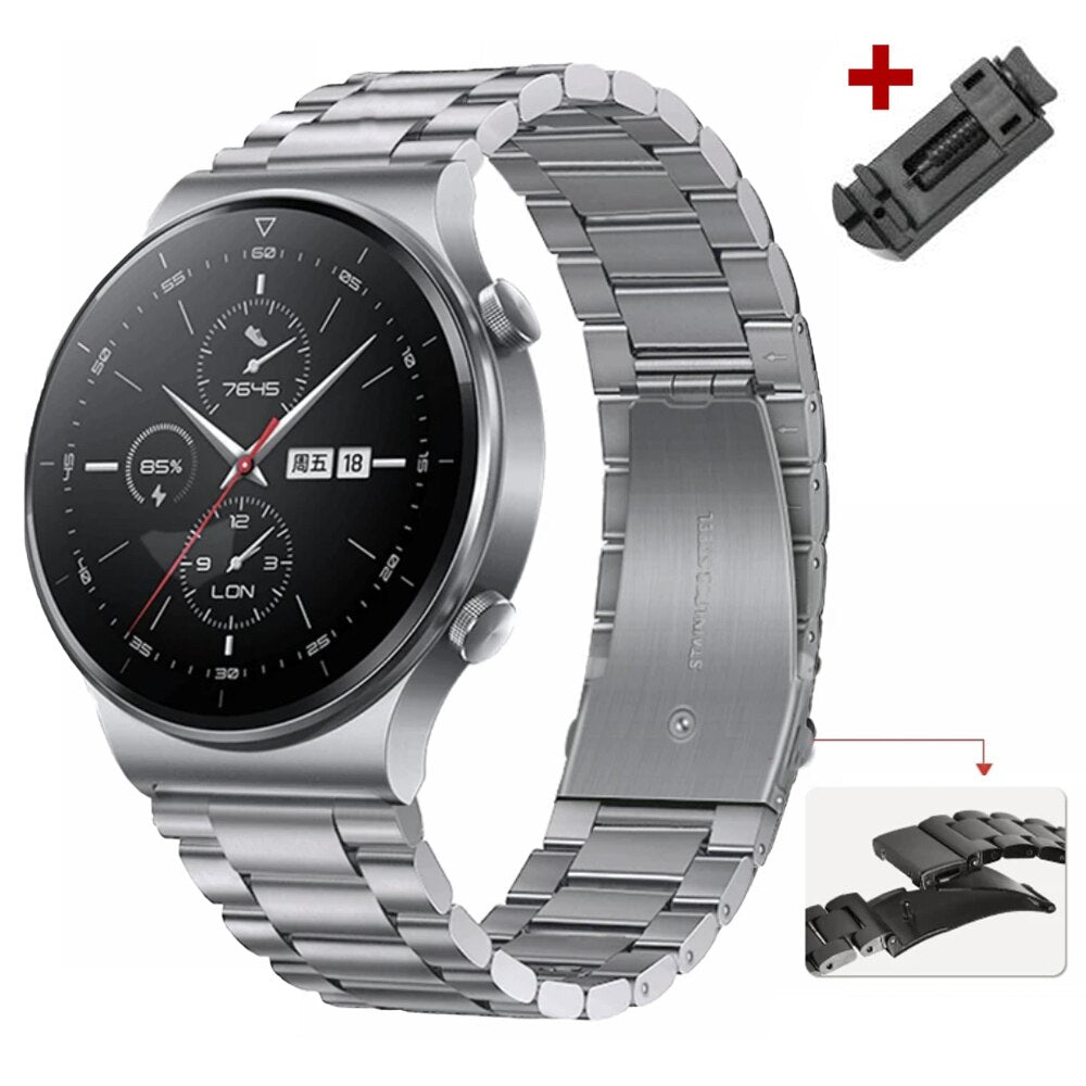 Luxury Stainless Steel Band for Samsung Galaxy Watch 5pro 40/44mm Watch 4 42/46mm for Huawei GT2 3 pro Strap for Seiko Bracelet