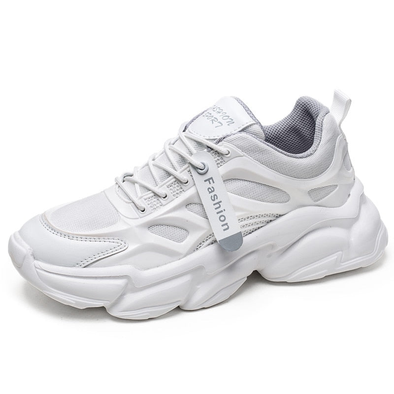 New Men's Sneakers Breathable, Damping Sports Shoes with Thick Sole - Couple Casual Shoes for Running, Walking, Trainers, and Sport Sneakers