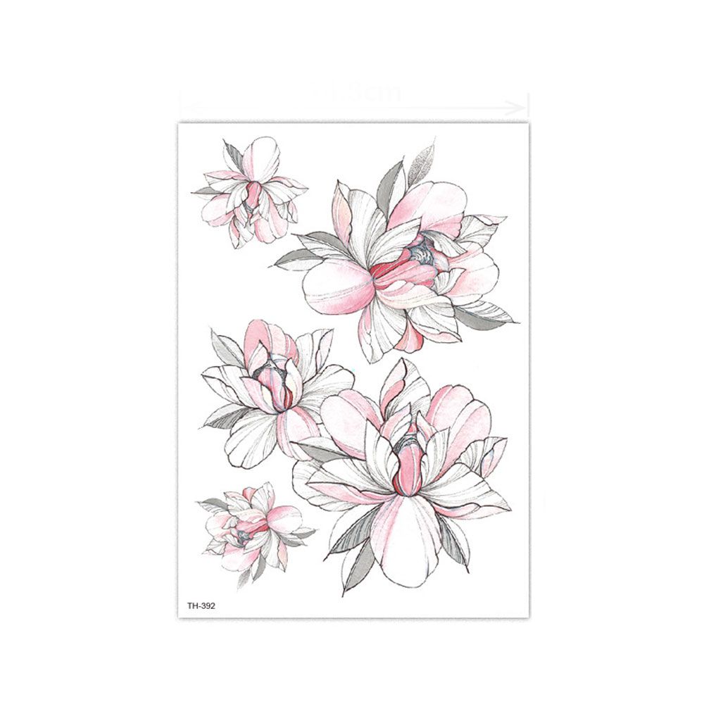 3D Water Transfer Sticker Body Tattoo Sticker Waterproof Temporary Decal Leg Body Art Tattoo Flower Removable Cover Scar