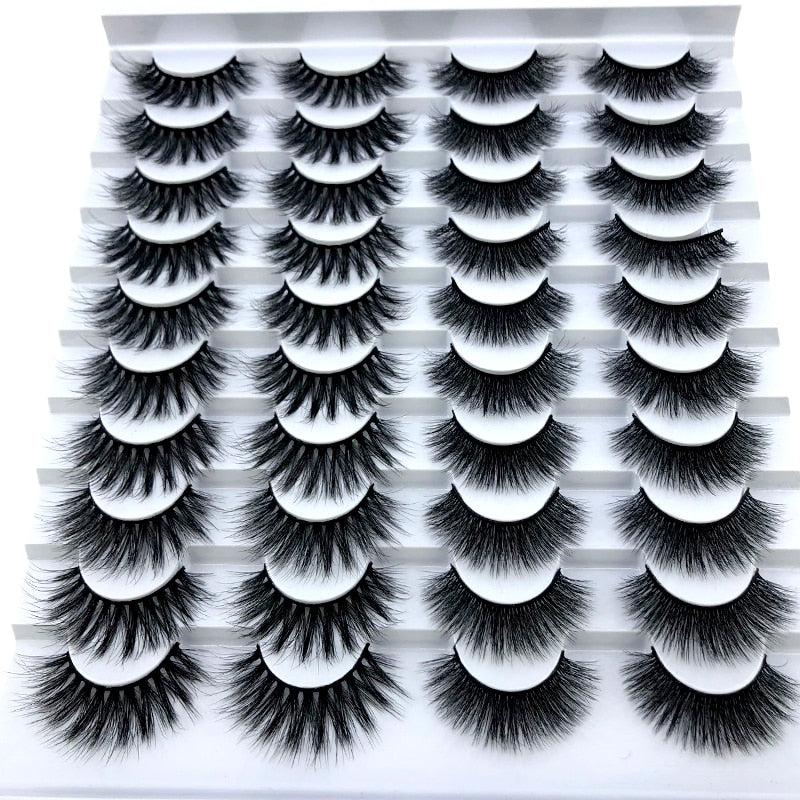 Fake Eyelashes Length 8-25mm with NEW 2-20 pairs 100% Mink Eyelashes / Extension False Eyelashes