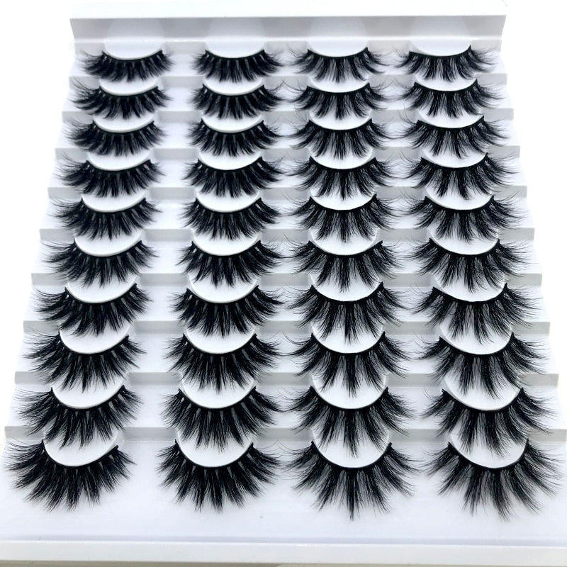 Fake Eyelashes Length 8-25mm with NEW 2-20 pairs 100% Mink Eyelashes / Extension False Eyelashes
