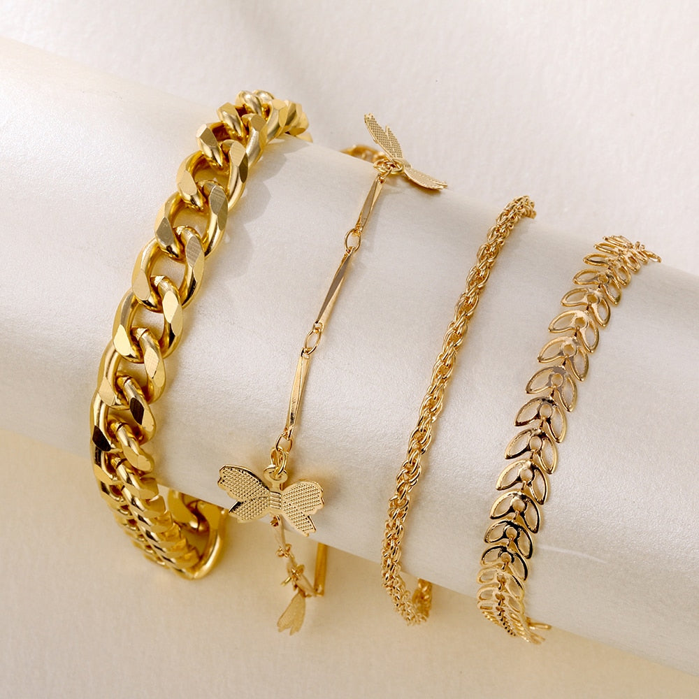 Gold Butterfly Boho Trendy Bracelets online in UK