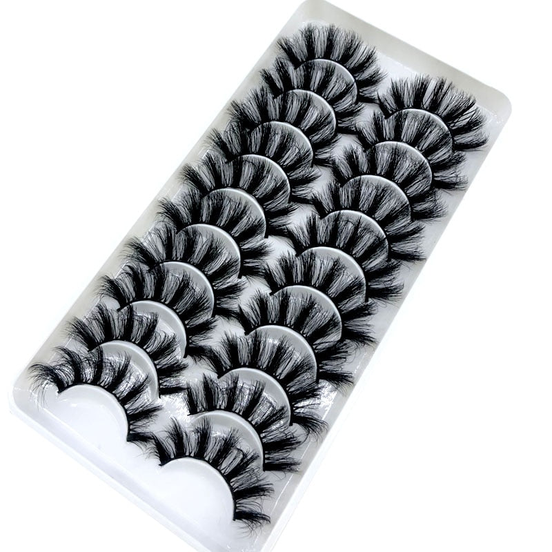 Fake Eyelashes Length 8-25mm with NEW 2-20 pairs 100% Mink Eyelashes / Extension False Eyelashes