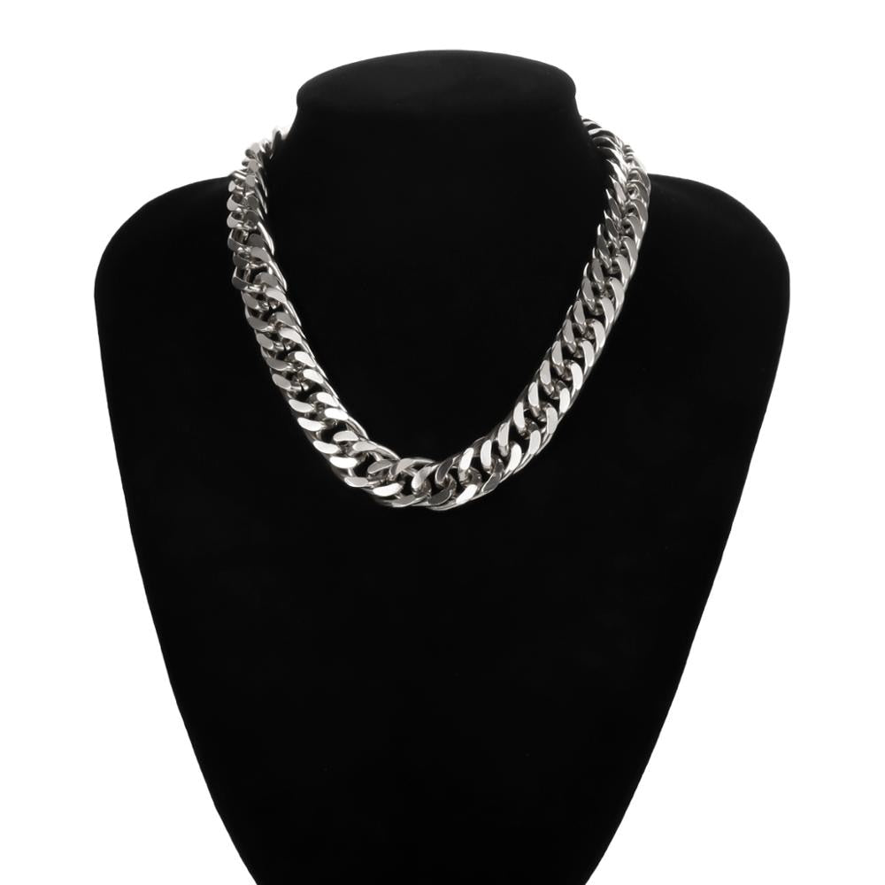 Exaggerated Heavy Metal Big Thick Chain Choker Necklaces