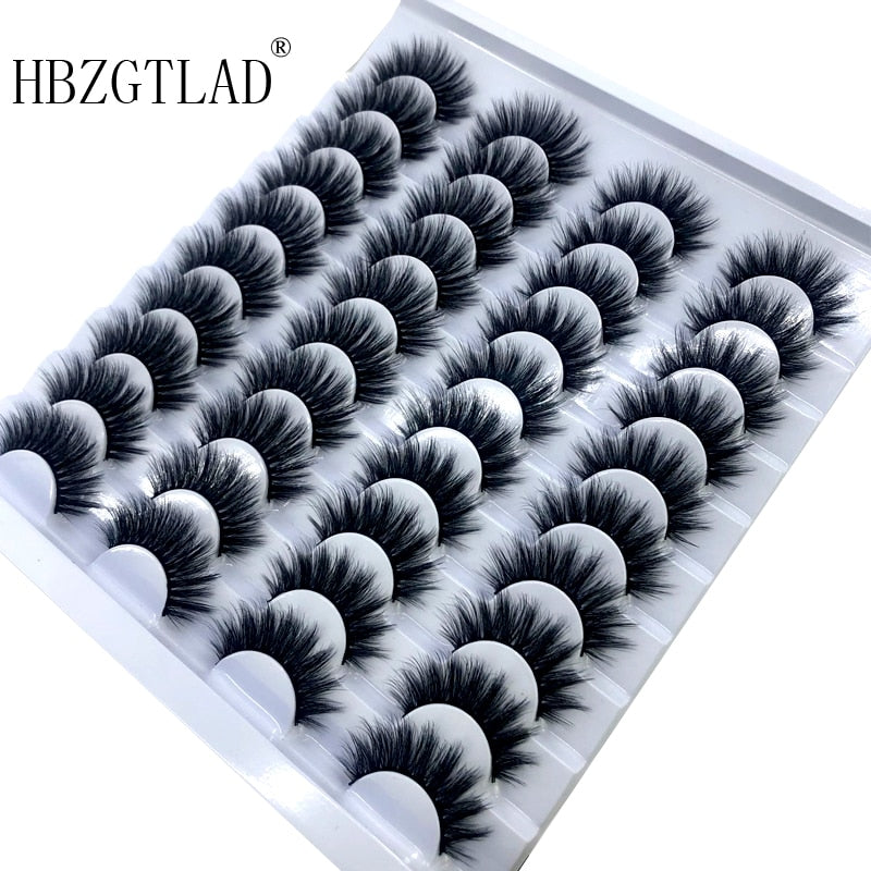 Fake Eyelashes Length 8-25mm with NEW 2-20 pairs 100% Mink Eyelashes / Extension False Eyelashes