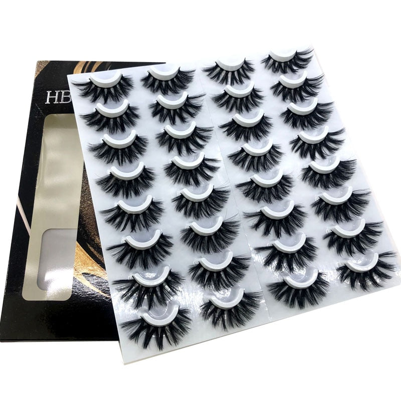 Fake Eyelashes Length 8-25mm with NEW 2-20 pairs 100% Mink Eyelashes / Extension False Eyelashes