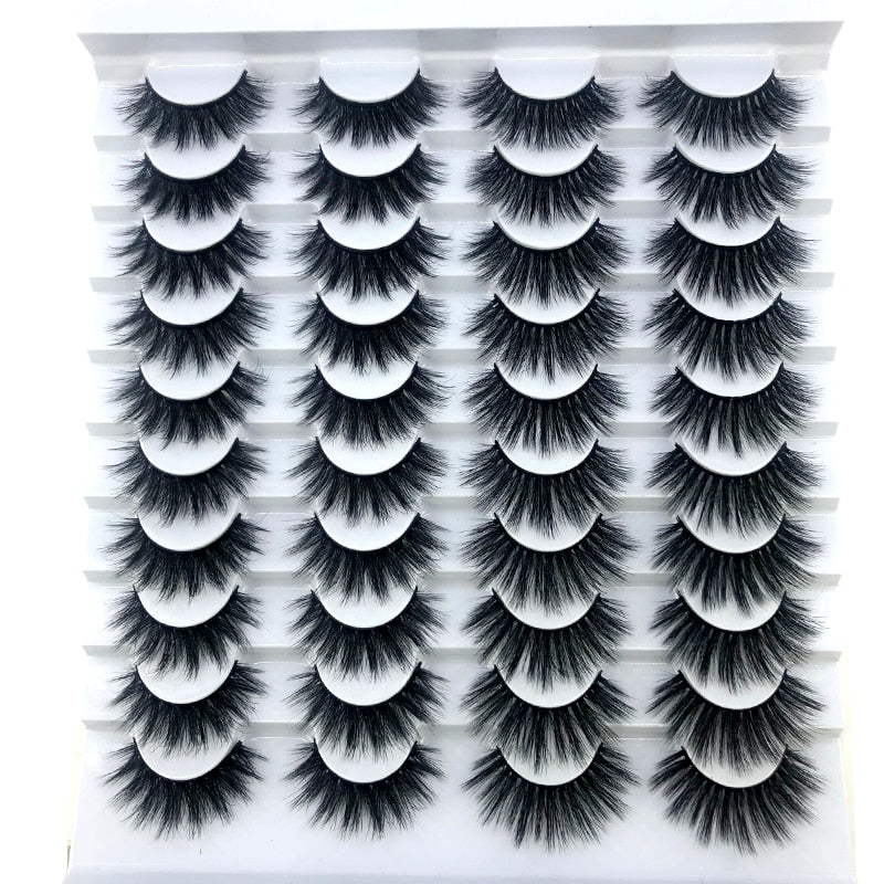Fake Eyelashes Length 8-25mm with NEW 2-20 pairs 100% Mink Eyelashes / Extension False Eyelashes