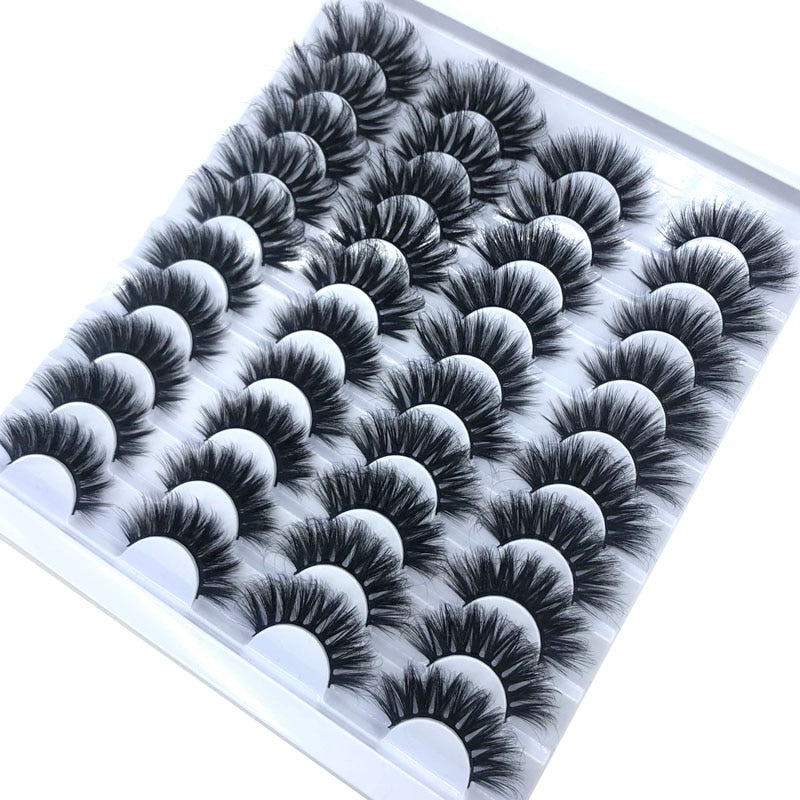 Fake Eyelashes Length 8-25mm with NEW 2-20 pairs 100% Mink Eyelashes / Extension False Eyelashes
