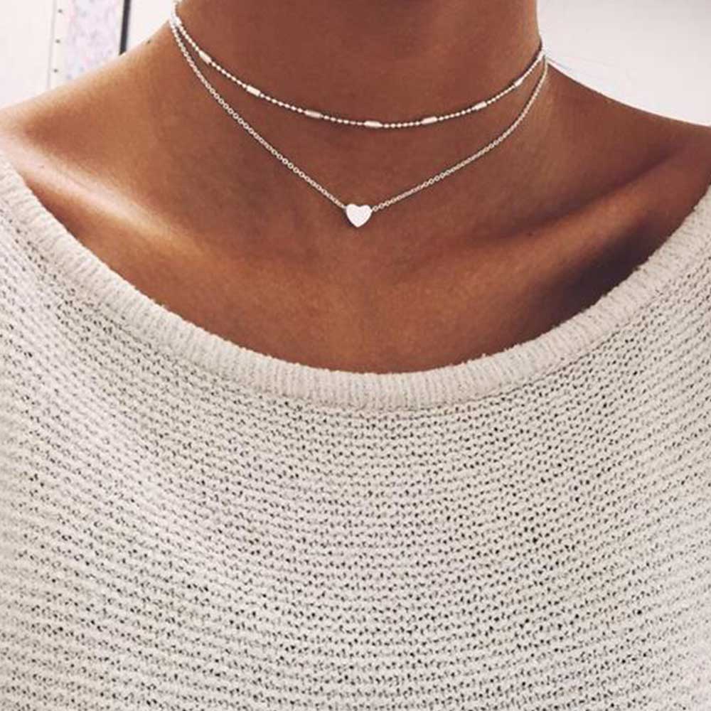 Trendy 2023 Multi chain Pendant Gold Pearl Necklaces
