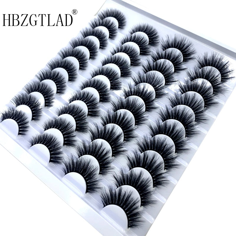 Fake Eyelashes Length 8-25mm with NEW 2-20 pairs 100% Mink Eyelashes / Extension False Eyelashes