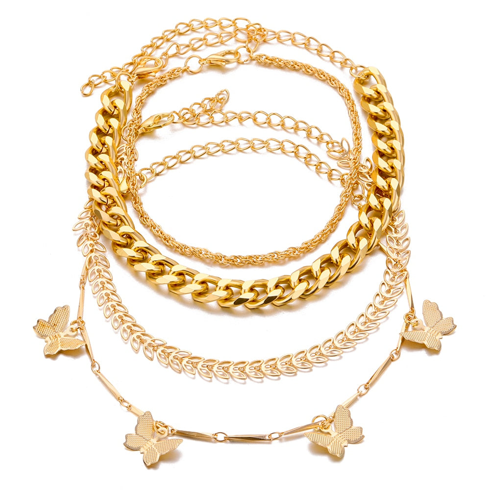 Gold Butterfly Trendy Bracelets