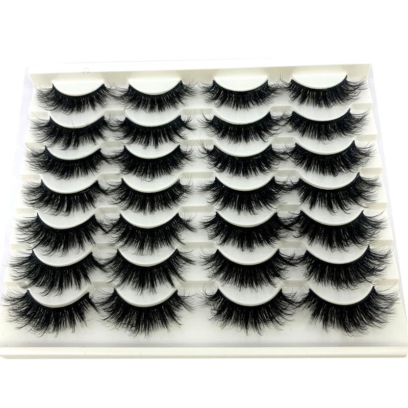 Fake Eyelashes Length 8-25mm with NEW 2-20 pairs 100% Mink Eyelashes / Extension False Eyelashes