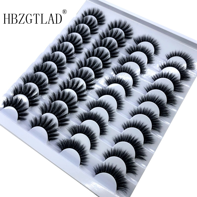 Fake Eyelashes Length 8-25mm with NEW 2-20 pairs 100% Mink Eyelashes / Extension False Eyelashes