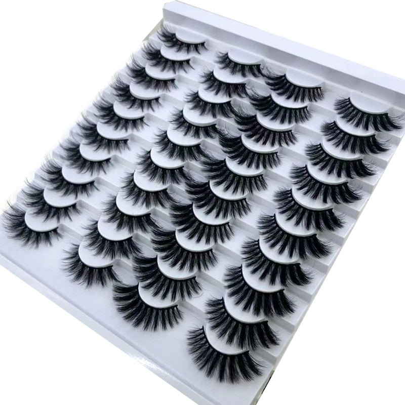 Fake Eyelashes Length 8-25mm with NEW 2-20 pairs 100% Mink Eyelashes / Extension False Eyelashes