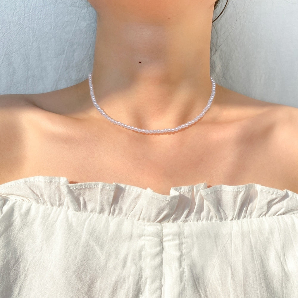 Trendy 2023 Multi chain Pendant Gold Pearl Necklaces