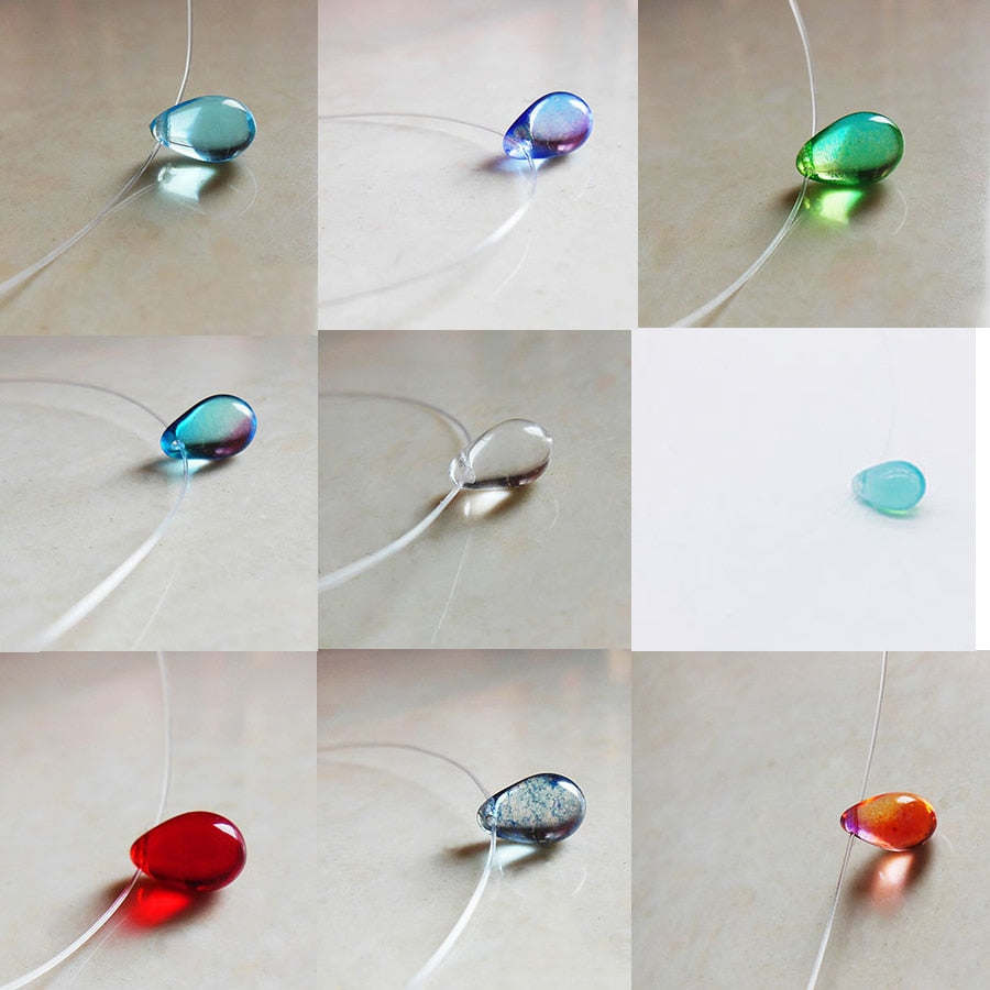 Transparent Chain Ocean Sea Invisible Transparent Fishing Line Short Chain Beach Pendants Transparent Necklace