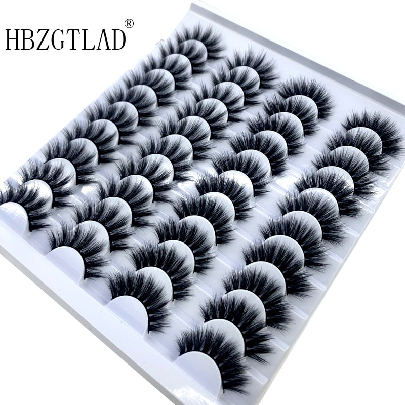 Fake Eyelashes Length 8-25mm with NEW 2-20 pairs 100% Mink Eyelashes / Extension False Eyelashes