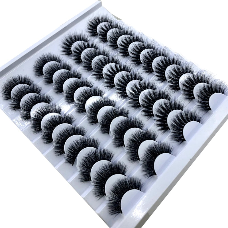 Fake Eyelashes Length 8-25mm with NEW 2-20 pairs 100% Mink Eyelashes / Extension False Eyelashes