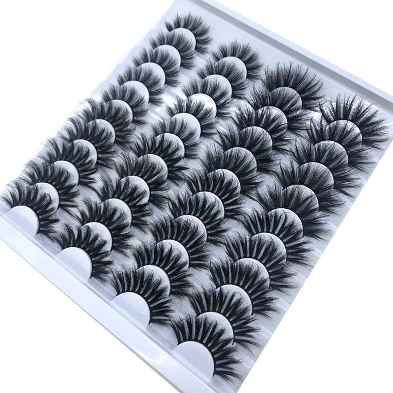 Fake Eyelashes Length 8-25mm with NEW 2-20 pairs 100% Mink Eyelashes / Extension False Eyelashes