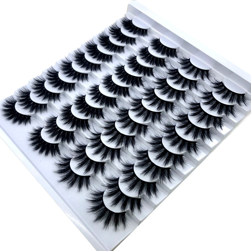 Fake Eyelashes Length 8-25mm with NEW 2-20 pairs 100% Mink Eyelashes / Extension False Eyelashes