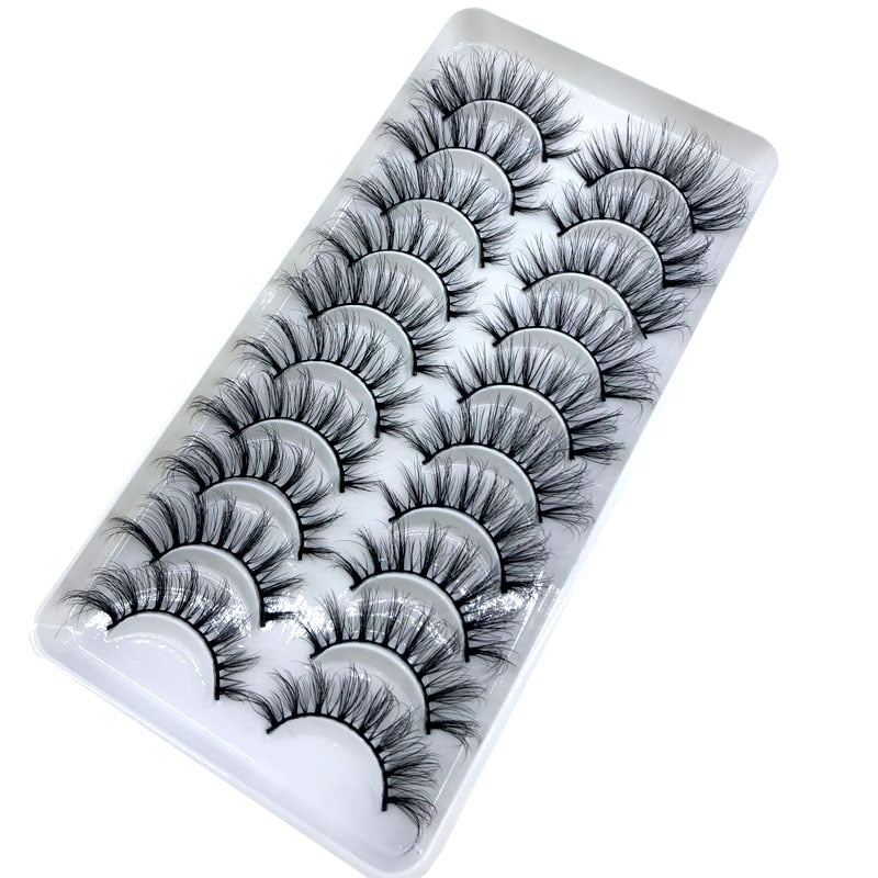 Fake Eyelashes Length 8-25mm with NEW 2-20 pairs 100% Mink Eyelashes / Extension False Eyelashes