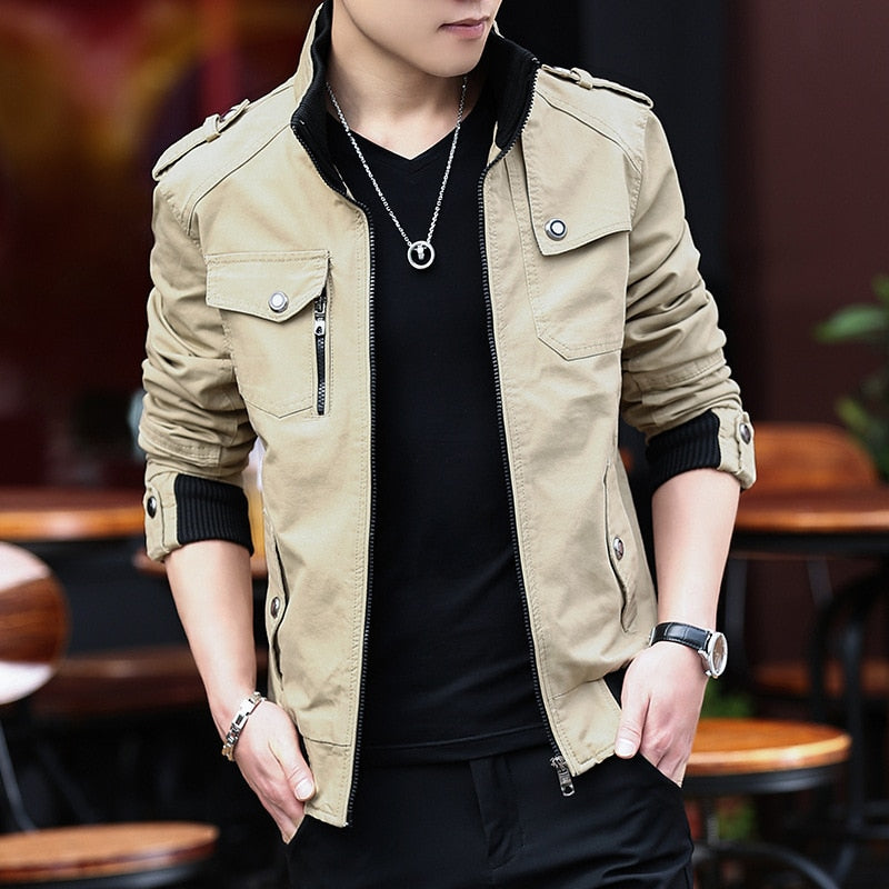 Mens Jacket Fashion Army Military Jacket Man Coats