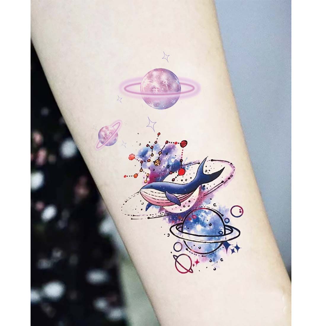 3D Water Transfer Sticker Body Tattoo Sticker Waterproof Temporary Decal Leg Body Art Tattoo Flower Removable Cover Scar