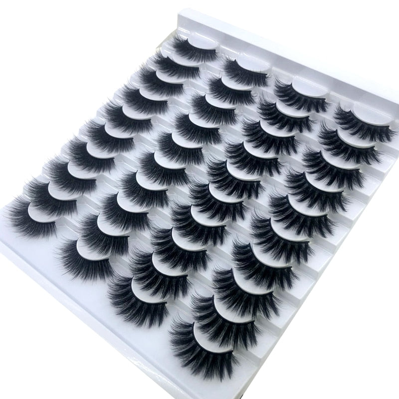Fake Eyelashes Length 8-25mm with NEW 2-20 pairs 100% Mink Eyelashes / Extension False Eyelashes