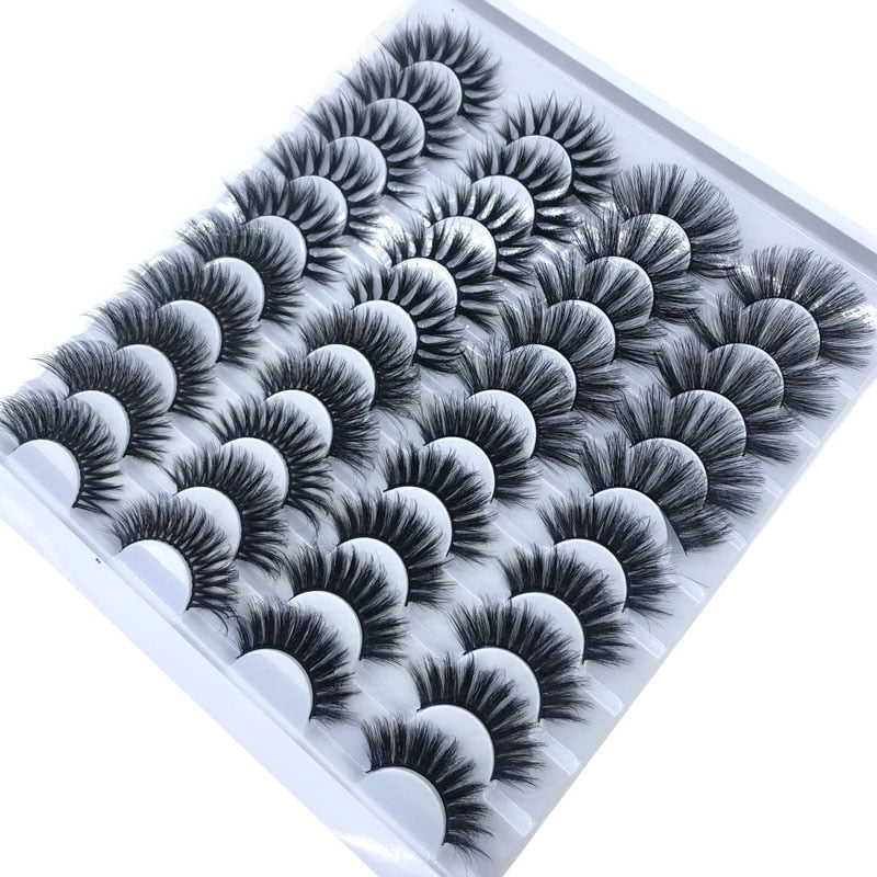Fake Eyelashes Length 8-25mm with NEW 2-20 pairs 100% Mink Eyelashes / Extension False Eyelashes