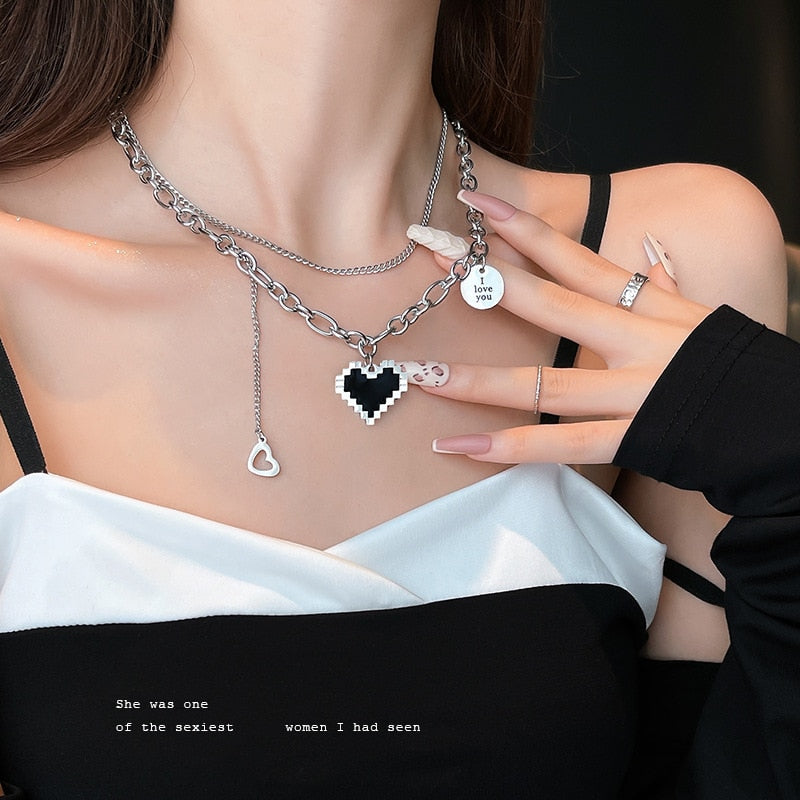 Trendy Crystal Geometric Gold Color Pendant Necklaces Set for Women | Elegant and Versatile Jewelry