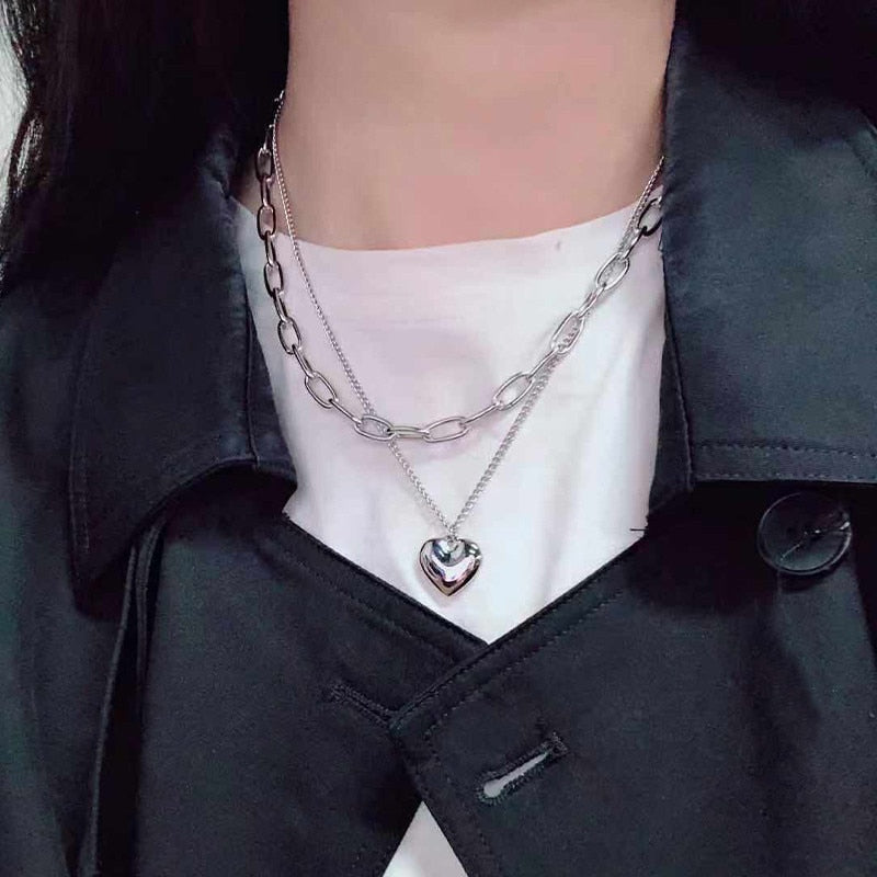 Trendy Crystal Geometric Gold Color Pendant Necklaces Set for Women | Elegant and Versatile Jewelry