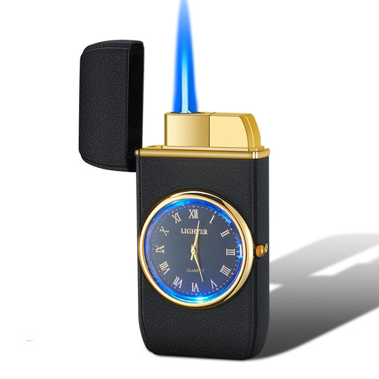 Windproof Butane Gas Lighters Turbo Lighters Unusual Lighters Metal Watch Lighters Men's Gadget Gift Cigarette Cigar Lighters
