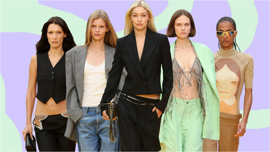 Stella McCartney Takes Center Stage with Low-Rise Waists in Her Sustainable Collection at Paris Fashion Week