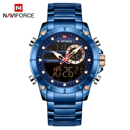 NAVIFORCE Luxury Watch Original Sports Wrist Watch For Men Quartz Steel Waterproof Digital Fashion Watches Male Relogio Masculino 9163