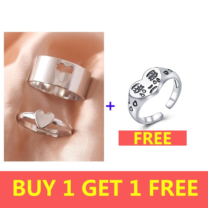 Butterfly Rings For Women Men Lover Couple Ring Set Silver gold Color