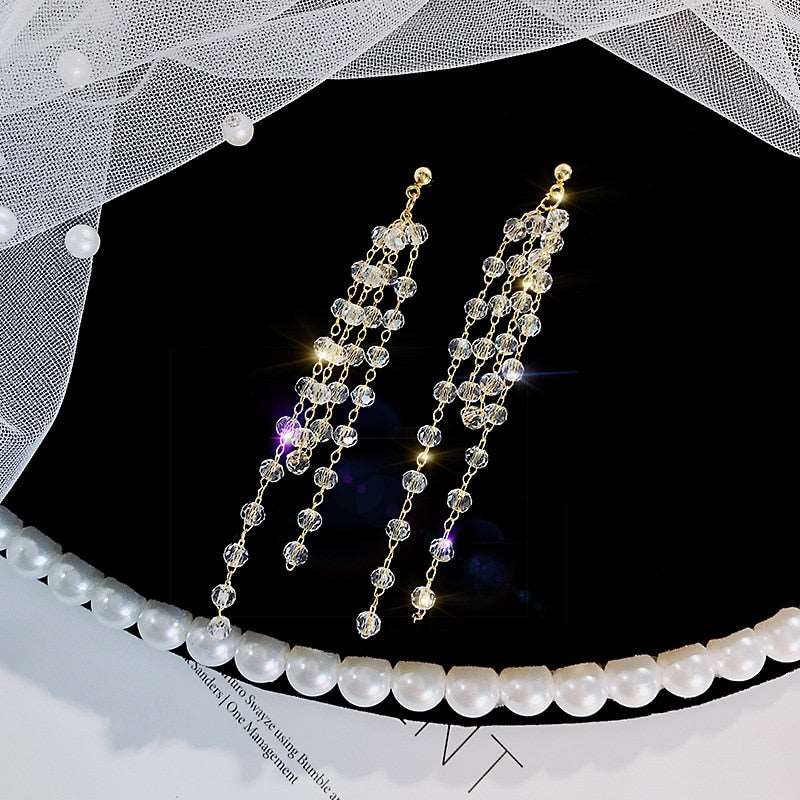 Boho Gold Earrings 2023 Trendy Earrings style Crystal Pearl