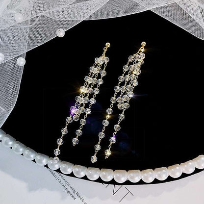 Boho Gold Earrings 2023 Trendy Earrings style Crystal Pearl