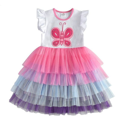 Kid Girls Dress , Party Wear Kids Butterfly Costume Children Clothing