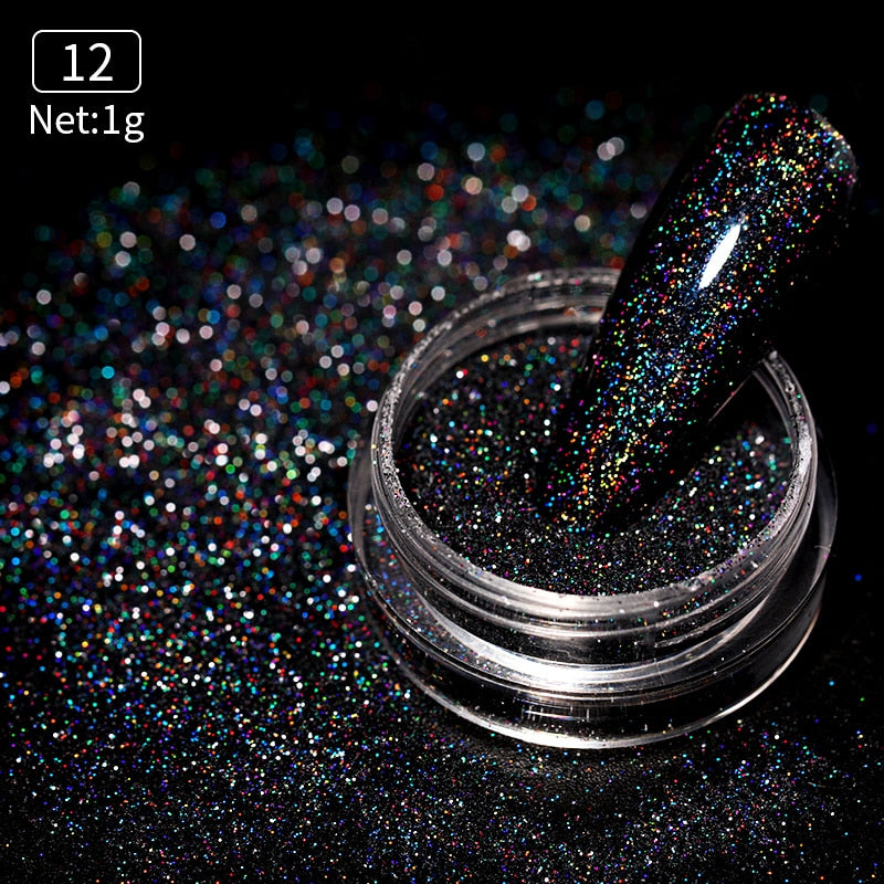 Gold Silver Mirror Powder Nail Art Glitter Rose Gold Champange UV Gel Polish Chrome Dust Metallic Effect Pigment Decoration